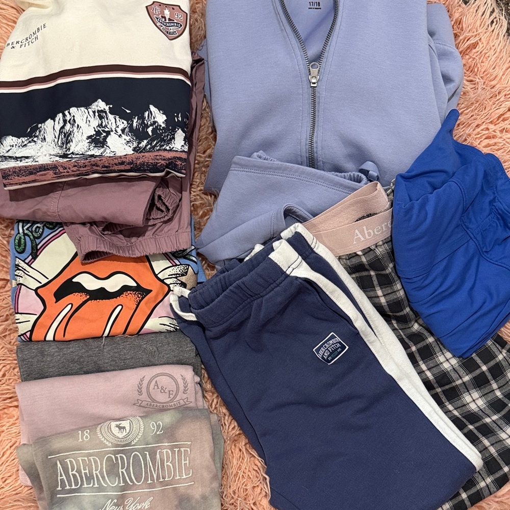 Abercrombie Kids Bundle 10 piece bundle 10-12 and 17/18 mix